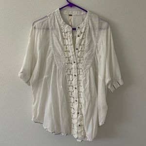 Free people button up top